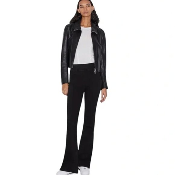 New! Frame The Jetset Flare Black Jeans - Size 1 - Picture 3 of 7